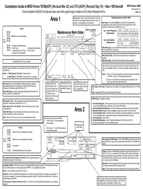 Fillable Online Compilation Guide To Mod Forms B Adp Revised Mar