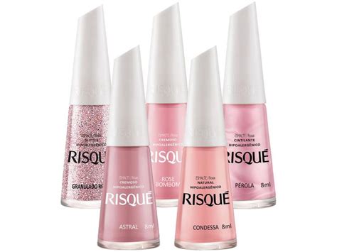 Kit Esmaltes Risqu Hipoalerg Nico Unidade Esmalte Magazine Luiza