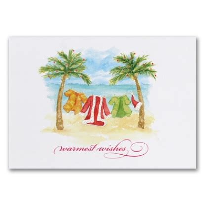 Florida Christmas Cards - Tropical Holiday Cards Miami Business Greetings