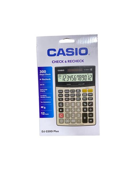 Casio Calculator Dj D Plus Digits Al Yaser Bookstore