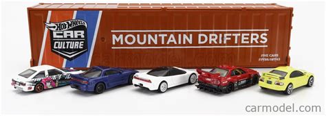 Mattel Hot Wheels Hff La Scale Nissan Set Assortment Cars Pieces Container