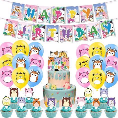 Squishmallows Birthday Party Decorations Squishmallows Party Supplies