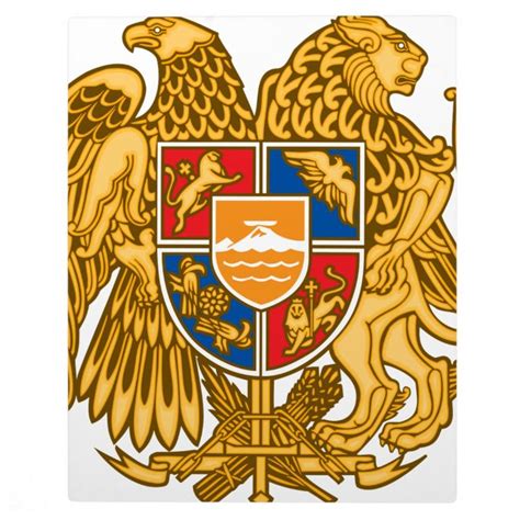 Coat of arms of Armenia - Armenian Emblem Plaque | Zazzle.com in 2021 ...