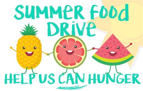 Help Us Can Hunger Summer Food Drive Disweek