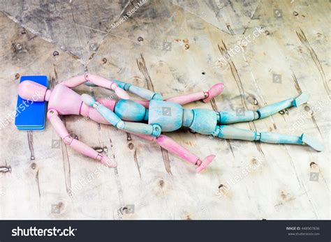 Sex Positions Wooden Dummy Intercourse Sex Stock Photo 448907836