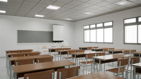 Modern Classroom Interior 3d Model By Architect Craft