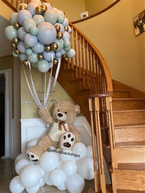 Teddy Bear Hot Air Balloon Theme Hot Air Balloon Baby Shower Hot Air