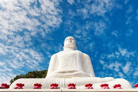 Estatua Blanca De Buddha Imagen De Archivo Imagen De Sitio