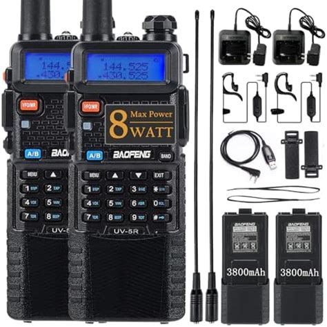 Amazon Baofeng Uv R Pro W Dual Band Ham Radio Powerful Vhf Uhf