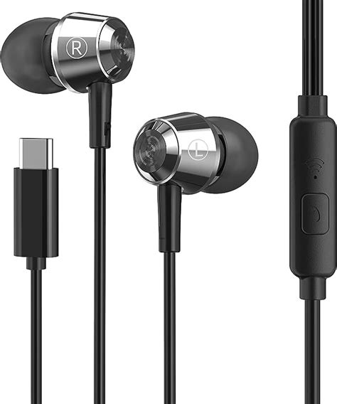 HAPPYAUDIO USB C Kopfhörer In Ear Kopfhörer Kabel HiFi Stereo Ohrhörer