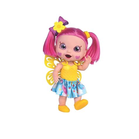 Boneca Menina Borboleta Baby S Collection Butterfly Cm Super Toys