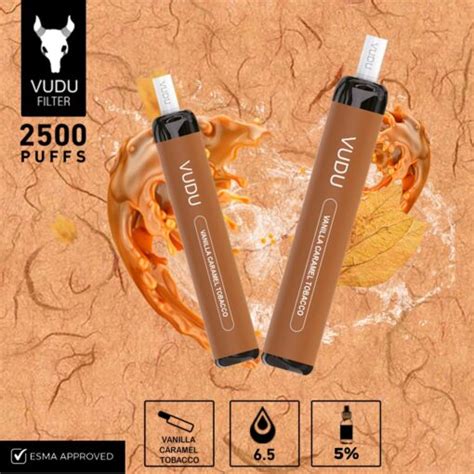 Vudu Filter Vanilla Caramel Tobacco Disposable Pod Device Puffs