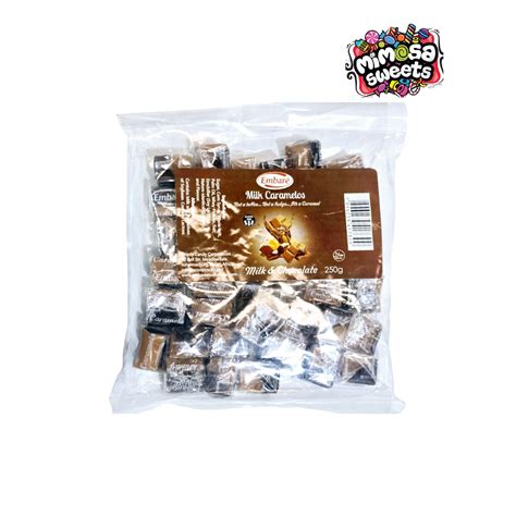 Embare Milk Caramelos Milk & Chocolate 250g - MIMOSA SWEETS