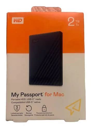 Disco Duro Externo Western Digital My Passport For Mac 2tb Color Azul