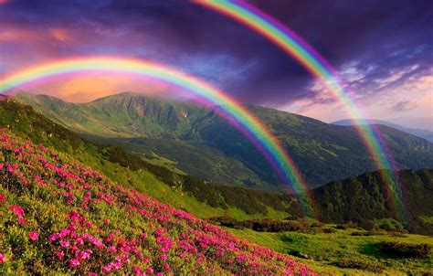 Rainbow Landscape Wallpapers - Top Free Rainbow Landscape Backgrounds ...