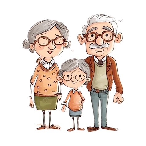 Gafas De Ilustración Del Día De Los Abuelos Png Dibujos Abuela Abuelo