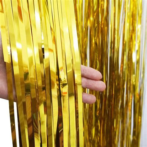 Gold Foil Fringe Backdrop Party Supplies Partylady