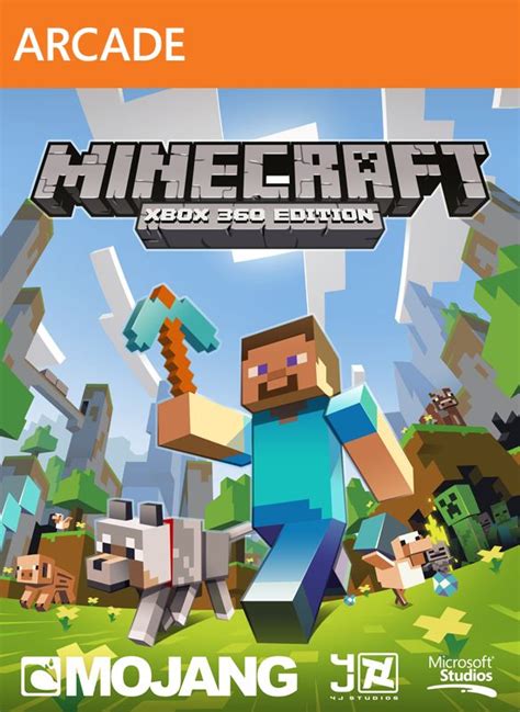 Minecraft: Xbox 360 Edition (2012) Xbox 360 box cover art - MobyGames