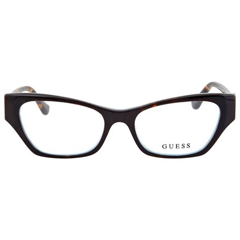 Guess Ladies Tortoise Round Eyeglass Frames Gu274705251