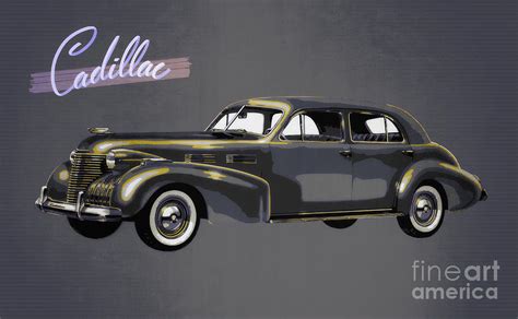 1940 Cadillac Sixty Two Sedan Digital Art By GabeZ Art Pixels