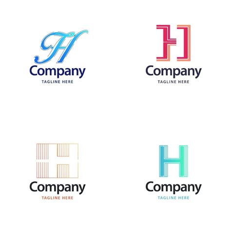 Buchstabe H Big Logo Pack Design Kreatives Modernes Logo Design F R Ihr