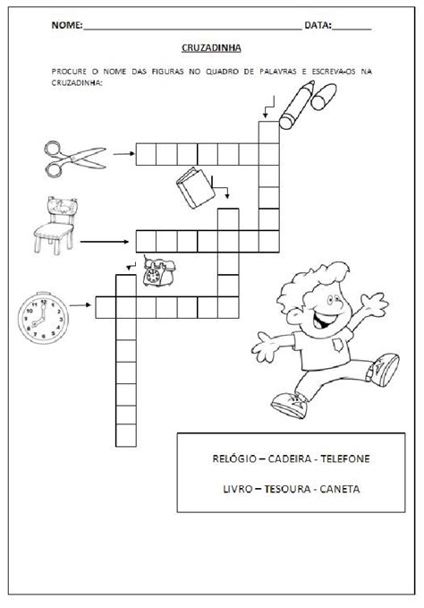 Palavras Cruzadas Para Imprimir Modelos Para Educa O Infantil