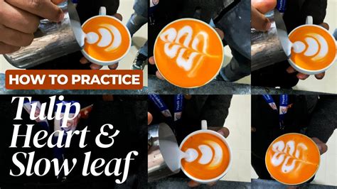 HOW TO POUR LATTE ART TULIP HEART SLOWLEAF LATTE ART BARISTA