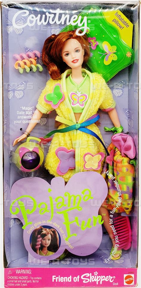 Barbie Pajama Fun Courtney Doll Friend Of Skipper Mattel 1999 24992