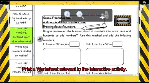 Math Zone Grade 3 Online Demo Youtube