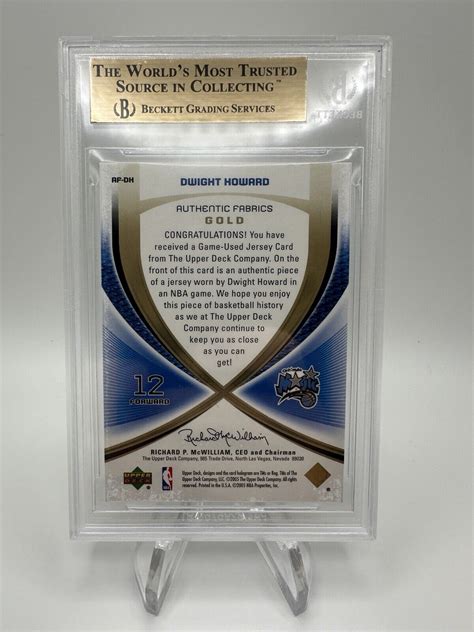 Sp Game Used Edition Authentic Fabrics Gold Af Dh Dwight