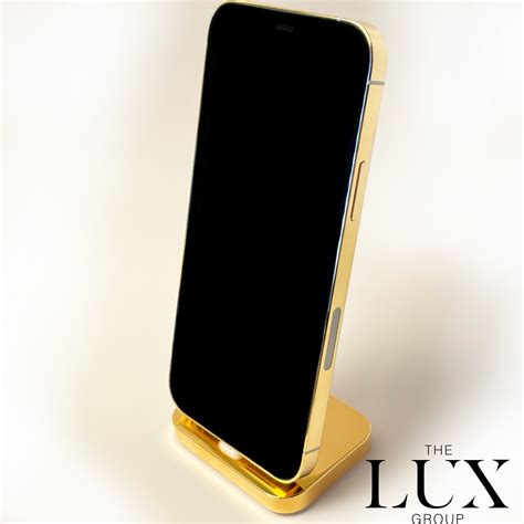 Custom Apple Iphone 12 Pro Max 512gb 18k Solid Gold The Lux Group