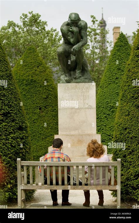 France, Paris, Rodin Museum, The Thinker Stock Photo - Alamy