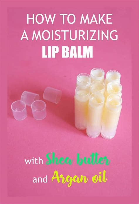 Diy Shea Butter Lip Balm Recipe With Argan Oil Free Labels Diy