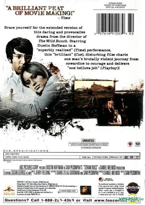 YESASIA: Straw Dogs (1971) (DVD) (Unrated Version) (US Version) DVD ...