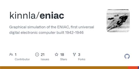 GitHub - kinnla/eniac: Graphical simulation of the ENIAC, first ...