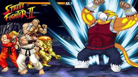 Ryu Ken Blanka Sagat Sf Ii Team Vs Cumber Oozaru Dbz High