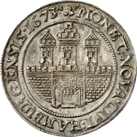 ½ Thaler Free Hanseatic city of Hamburg Numista