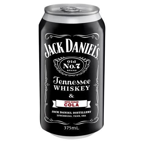 Jack Daniels Zero Sugar Cola Can Value Cellars