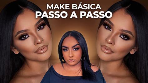 MAQUIAGEM BÁSICA EM PELE NEGRA MORENA FÁCIL PARA INICIANTES MAKE