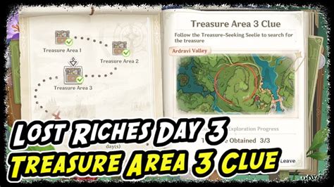 Lost Riches Day Treasure Area Clue Genshin Impact Lost Riches Day