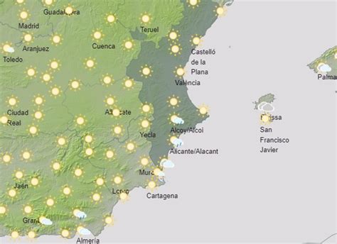 La Comunitat Valenciana arranca un lunes festivo con los termómetros