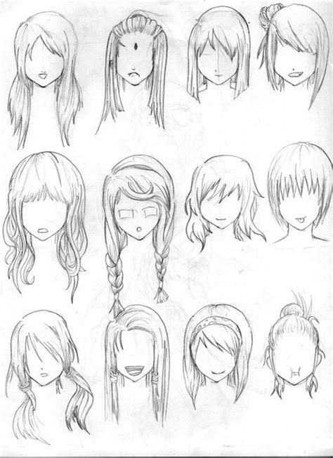 How To Draw Hair Step By Step Image Guides Bored Art Sketches How To Draw Hair Manga Hair