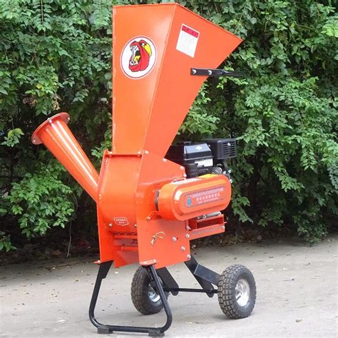 Portable 7hp Petrol Powered 60mm Chipping Capacity Wood Chipper