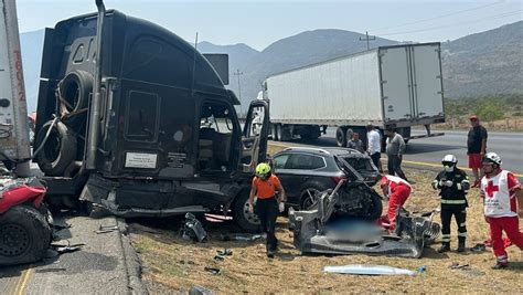 Choque múltiple deja un muerto y lesionados en carretera a Saltillo