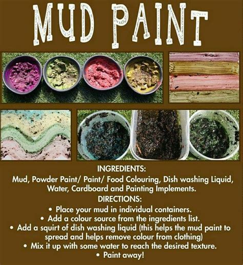 Mud paint | Forest school activities, Forest school, Outdoor learning ...