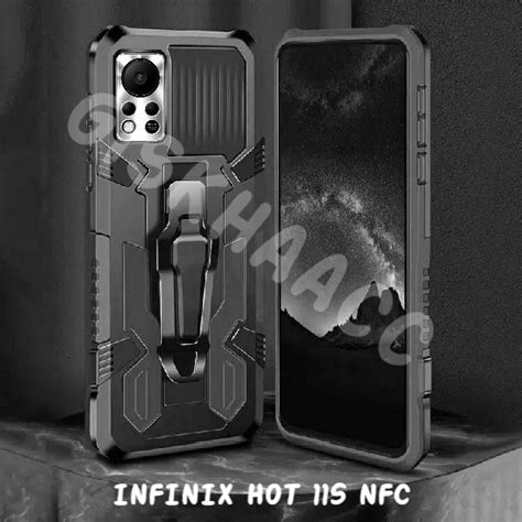 Jual CASE HP INFINIX HOT 11S NFC CASING STANDING BACK KLIP HARDCASE ROBOT NEW COVER Shopee