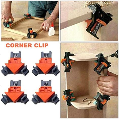 4pcs 90 Degree Angle Clamps Corner 90 Woodworking Corner Clip Right