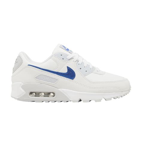 Buy Wmns Air Max 90 'White Metallic Blue' - DX0115 100 | GOAT