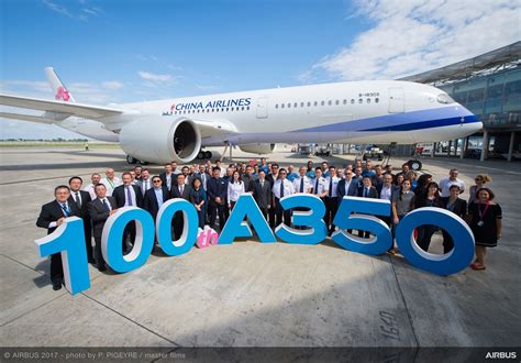 Airbus entrega el avión número 100 de la familia A350 XWB Transponder