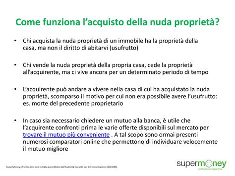 Nuda proprietà cos è e quando conviene PPT